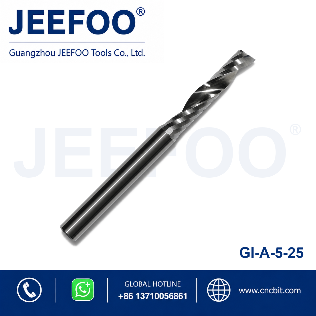 5x25 single flute carbide end mill