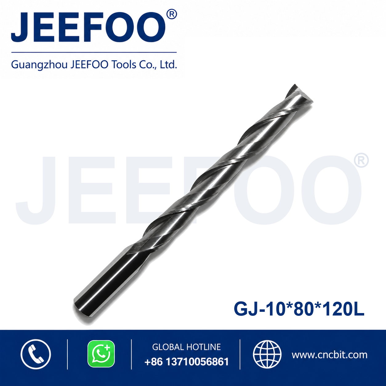 10x80x120 Two Spiral Flute Bits CNC router cutter
