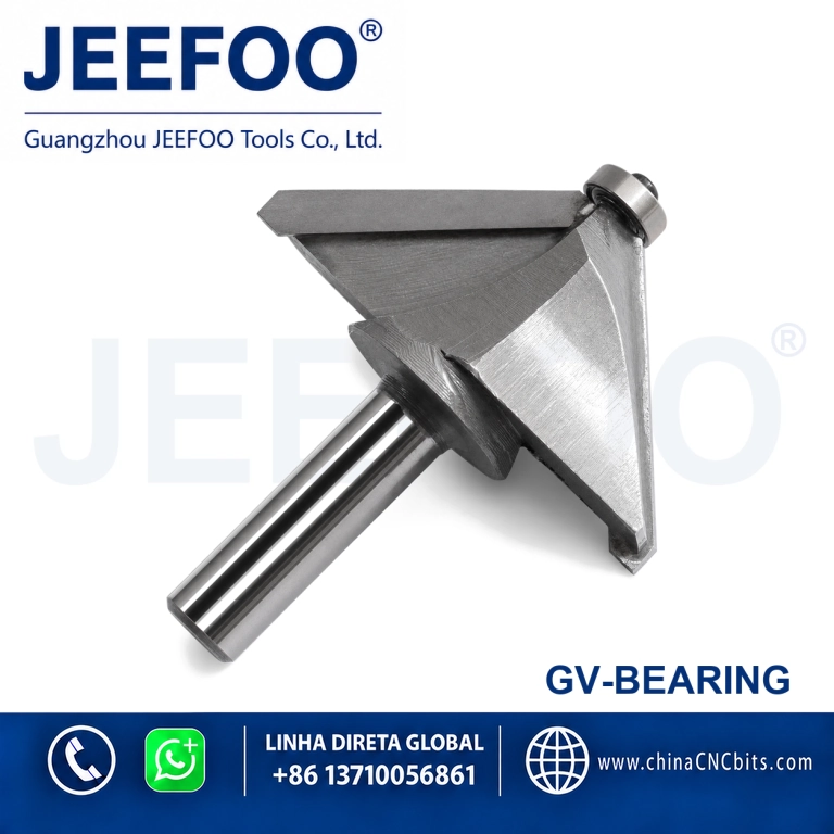 With Bearing 3D V Groove Engraving Bits for CNC Woodworking product image