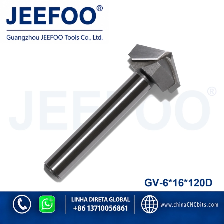 6x16x120D 3D V Groove Engraving Bits for CNC Woodworking product image