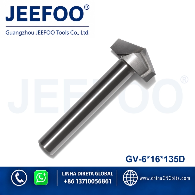 6x16x135D 3D V Groove Engraving Bits for CNC Woodworking product image