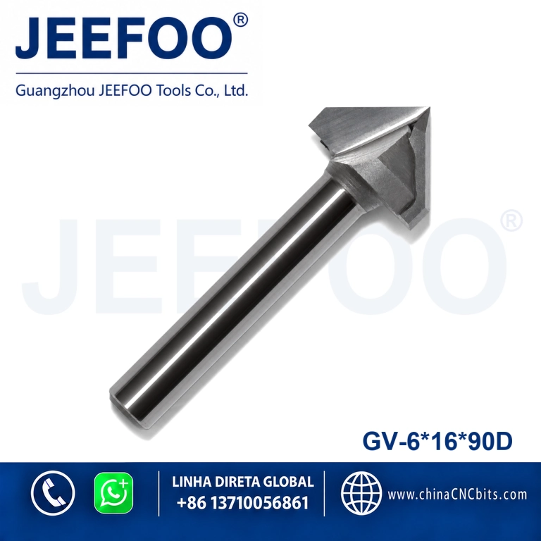 6x16x90D 3D V Groove Engraving Bits for CNC Woodworking product image