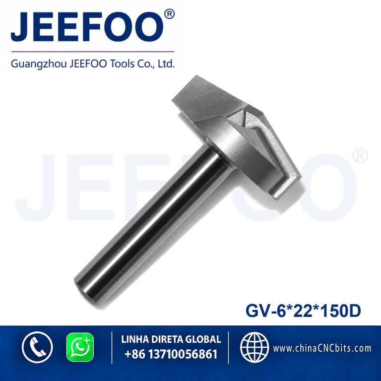 6x22x150D 3D V Groove Engraving Bits for CNC Woodworking product image