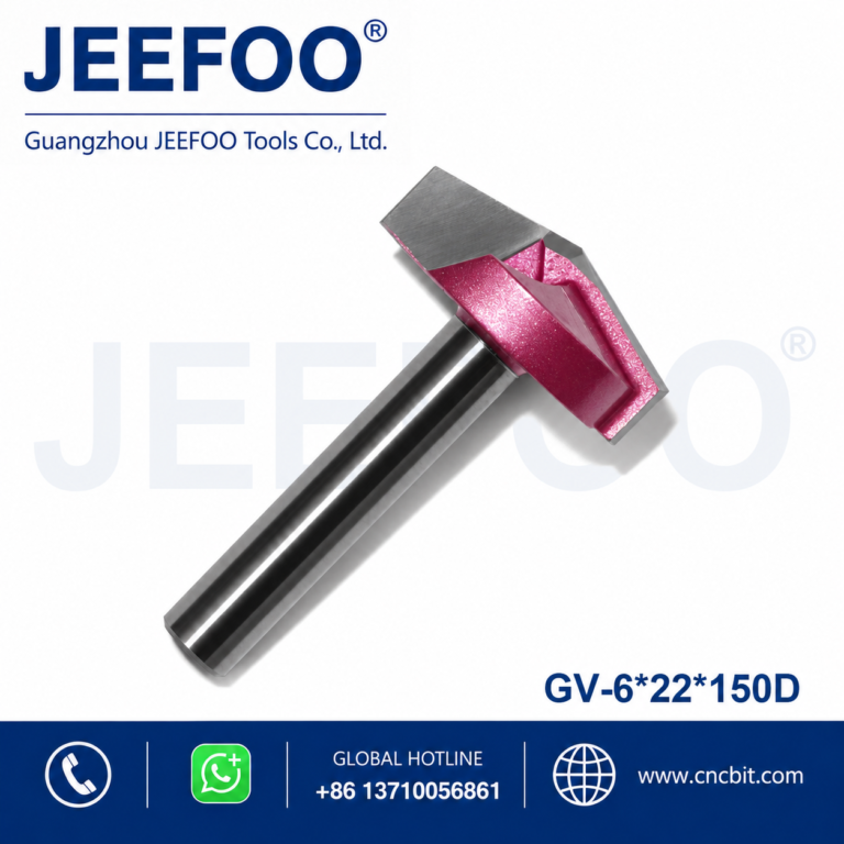 Fresa de gravação em V 6x22x150D – Guia CNC