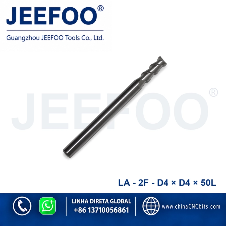 4x4x50L 2-Flute Aluminum Square End Mill for CNC Machining product image