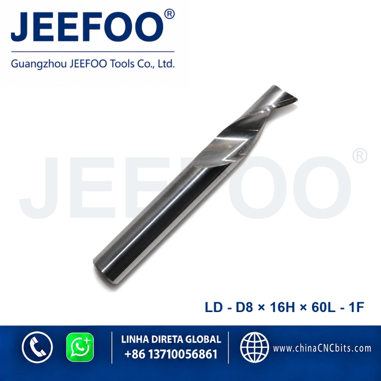 8x16Hx60L Aluminum Single Blade Cutter for CNC Aluminum Machining product image