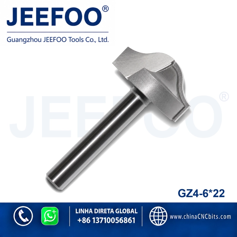 6x22 Clear Arc Knife Router Bit for CNC Woodworking product image