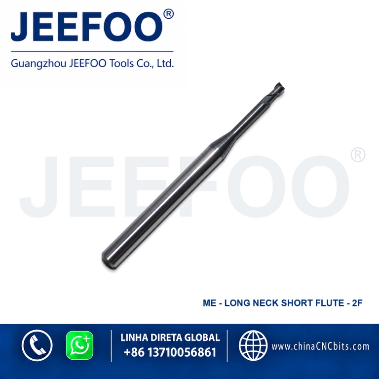 General Long Neck Short Flute Square End Mill for CNC Metal Machining product image