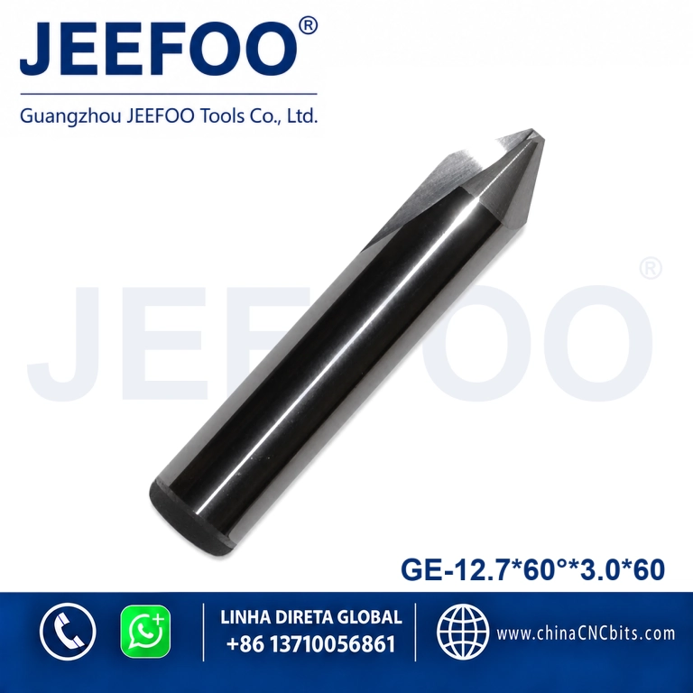 12.7x60x3.0x60 Tungsten Steel Double-Edged Dagger and Taper Flat End Mill product image