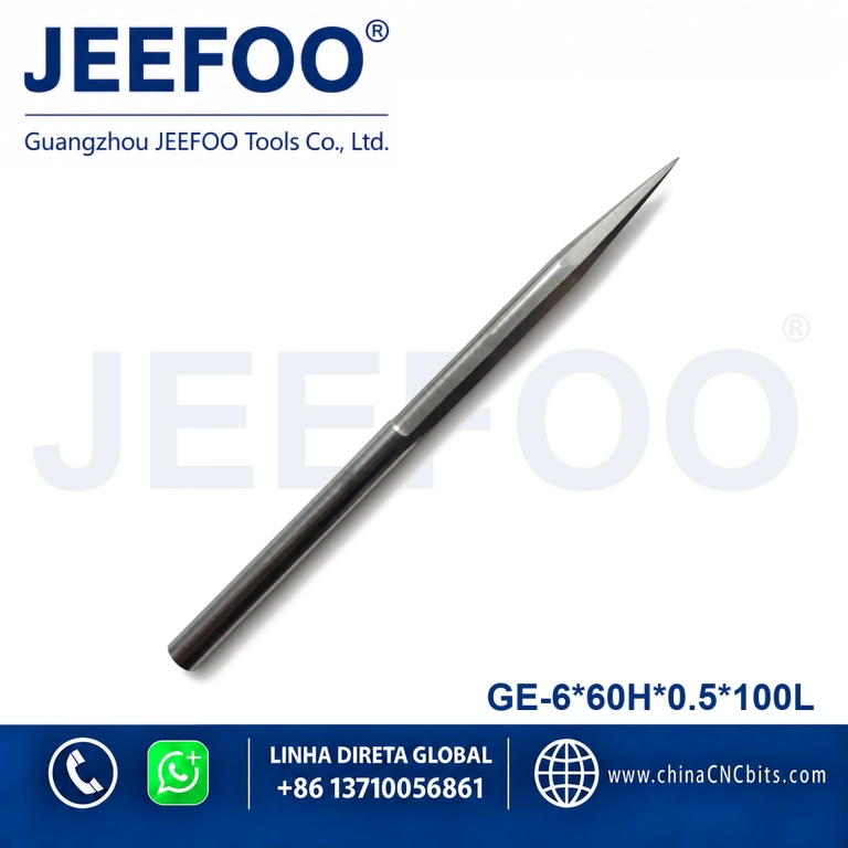 6x60Hx0.5x100L GE Long Cel Double Straight Flute Taper Flat End Mill product image