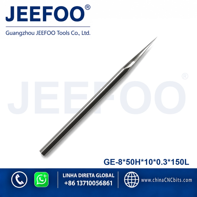 8x50Hx10x0.3x150L CNC Double Flute Straight Cutter and Taper Flat End Mill product image