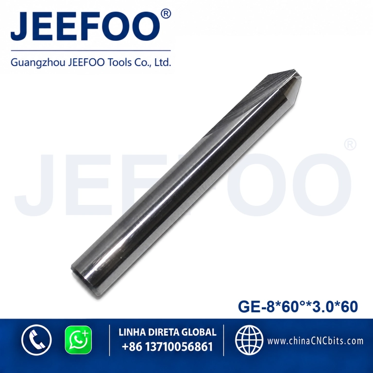 8x60x3.0x60 Solid Carbide Double Flute Straight Taper Flat End Mill product image