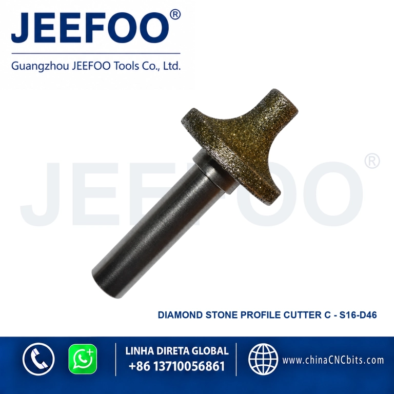 16mm D46 C-Type Diamond Stone Forming Bit product image