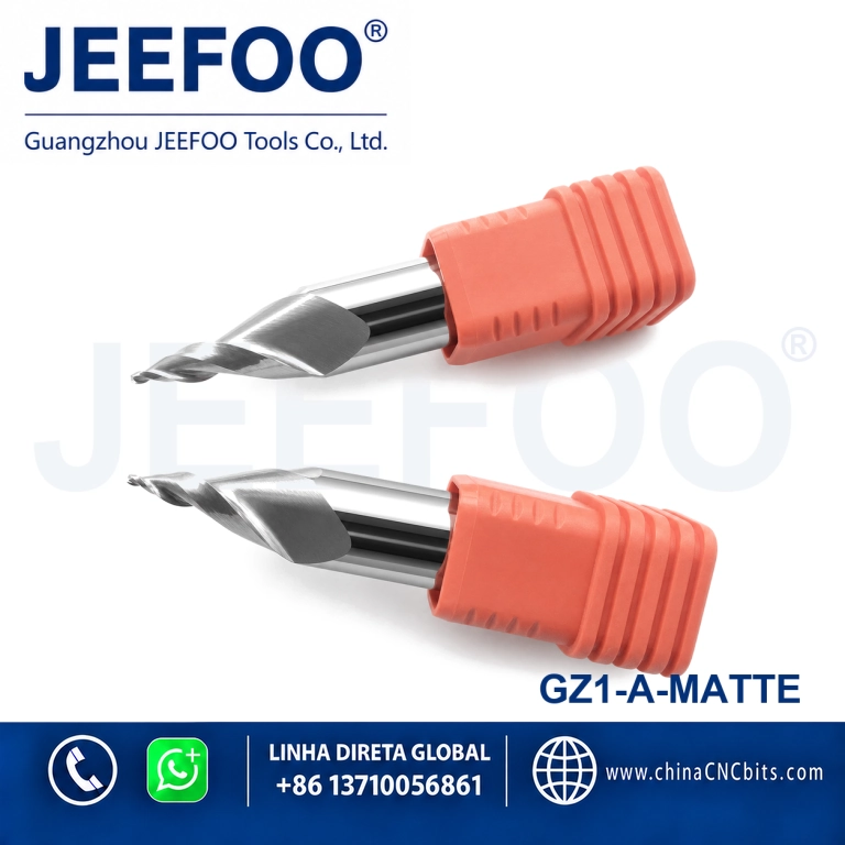 A Grade Matte CNC Mini Word Acrylic Engraving End Mill for Acrylic Sign Making product image