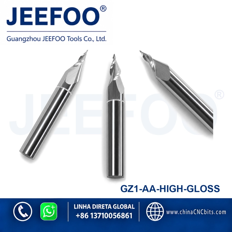AA Grade High-Gloss CNC Mini Word Acrylic Engraving End Mill for Acrylic Sign Making product image