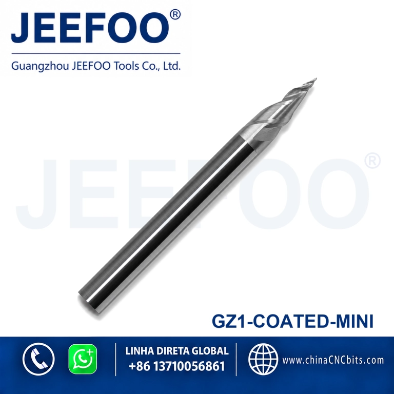 GZ1-MINI Coated Solid Carbide Mini Letter Router Bit for Acrylic Sign Making product image
