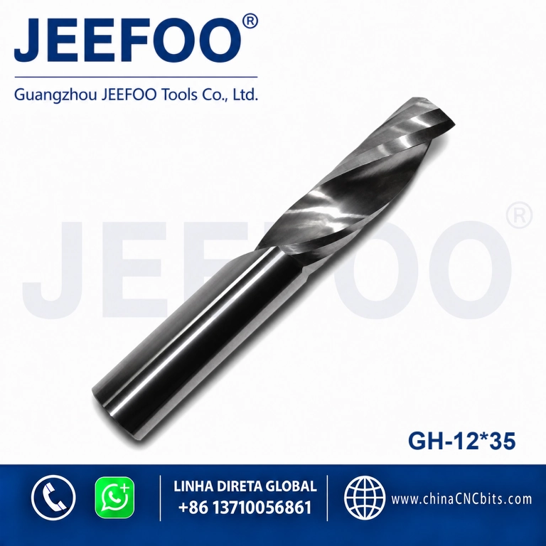 12x35 CNC Machines Tools Carbide Single Flute Spiral End Mill for Milling Cutter product image