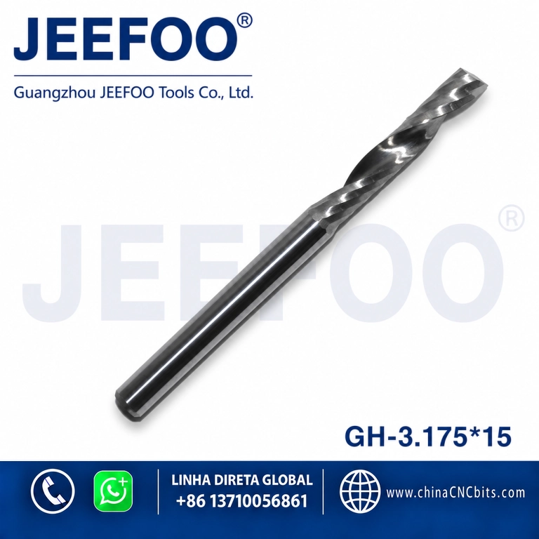 3.175x15 One flute spiral bits/ Cutter for CNC router bits,Cutting bits,Cutting tools product image