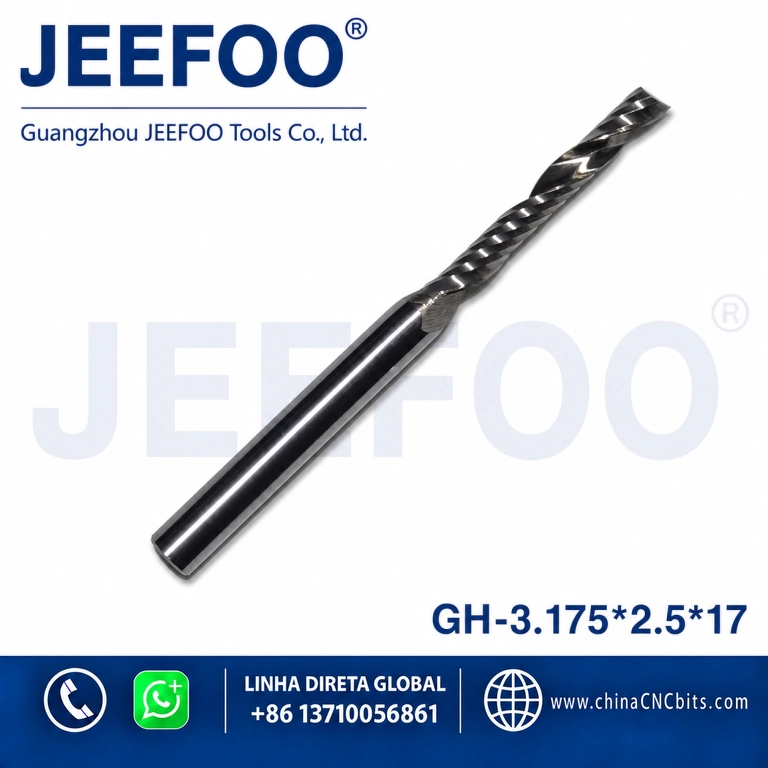 3.175x2.5x17 One Flute Sprial Bit /computer carving knife / engraving tools/CNC router bits/CNC cutting tools product image