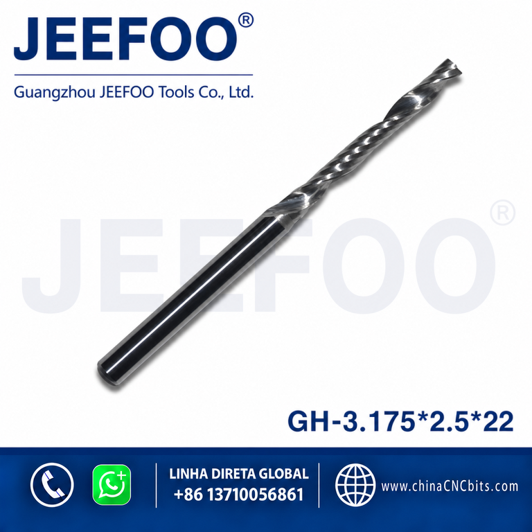 3.175x2.5x22 One Flute Super Solid Milling Cutter,Drill Bits,Carbide End Mill,CNC Tools Bits product image
