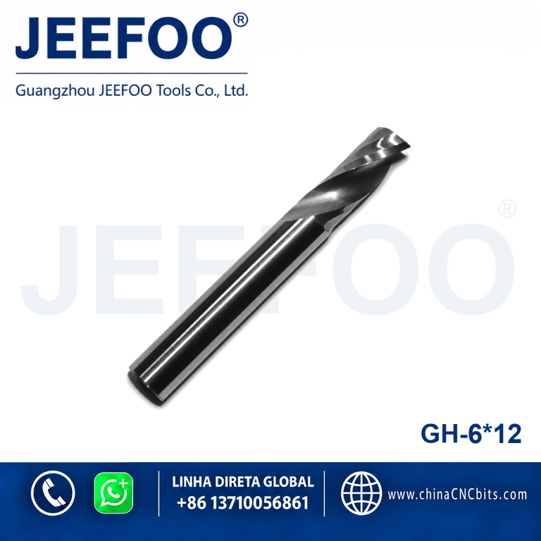6x12 one flute bits cutting cnc router bits,cnc cutter /cnc tools,for Acrylic,PVC,end mill product image