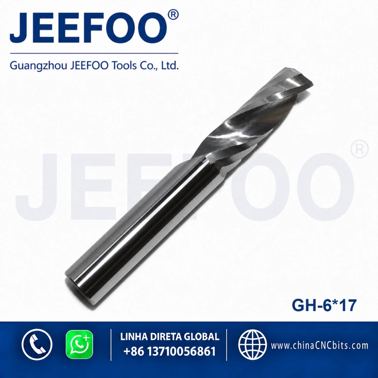6x17 Single Flute Spiral CNC Router Bit Solid Carbide Engraving Milling Cutter product image