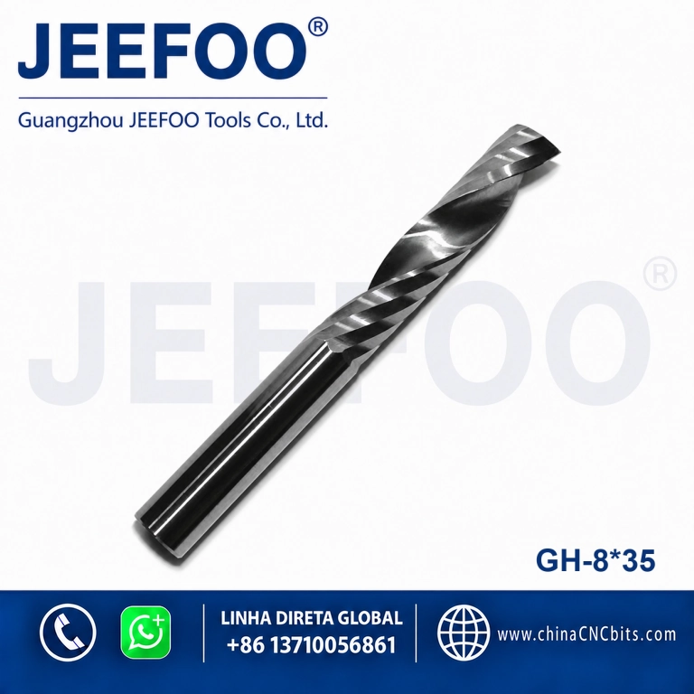 8x35 Smooth Cutting Single Flute Spiral CNC Engraving Milling Bits product image