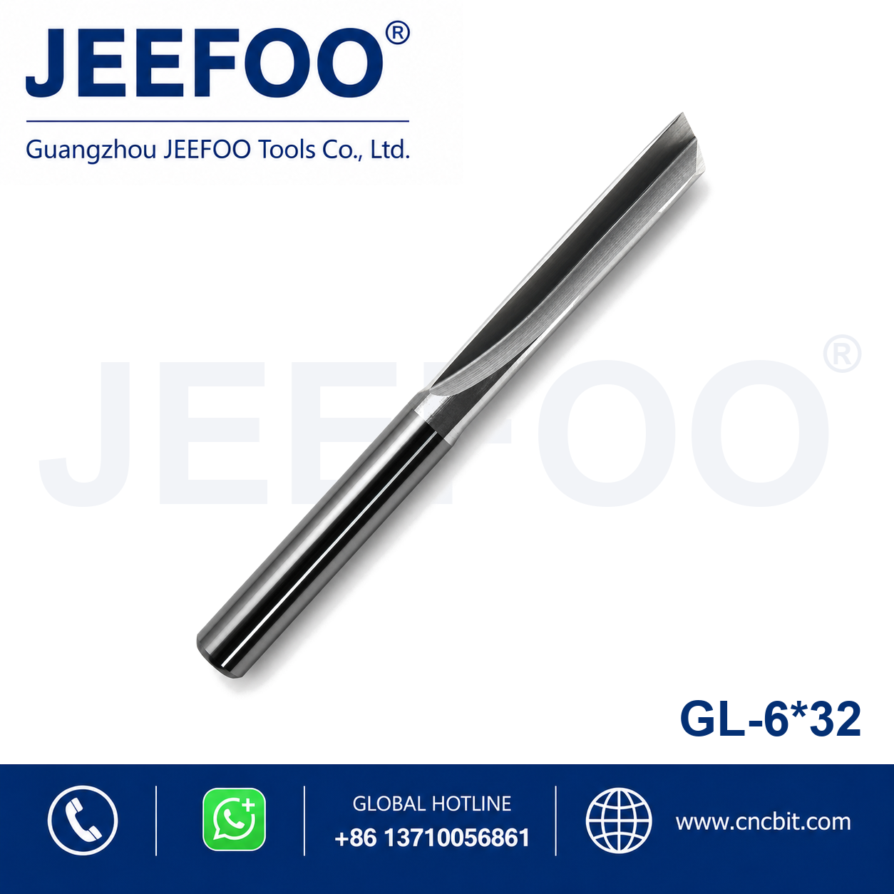 6x32 One Straight Flute Bits for CNC router