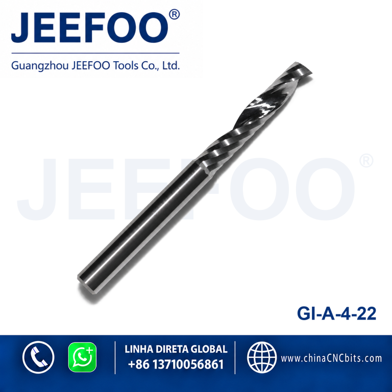 4x22 one flute bits cutting cnc router bits,cnc cutter /cnc tools,for Acrylic,PVC,end mill product image