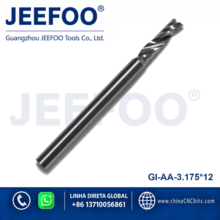AA Wear Resistant Single Flute Router Bit Clean Edge Acrylic Processing product image
