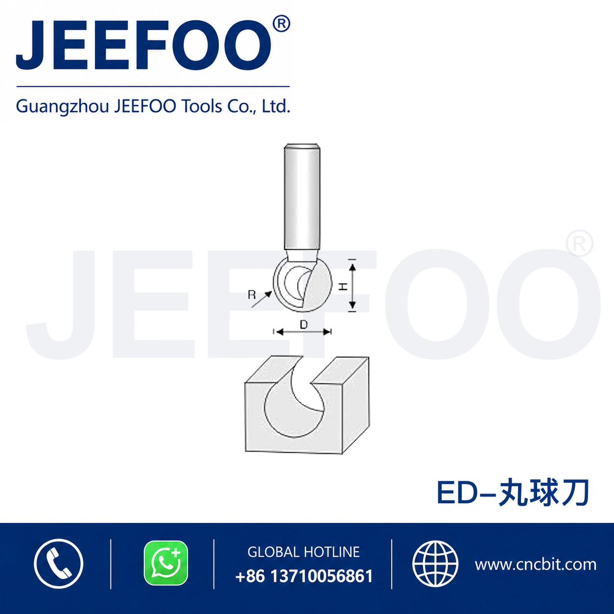 ED Round Bottom Profile Cutter schematic product image