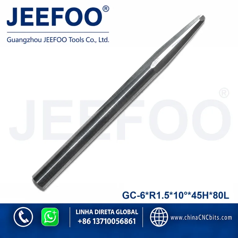 6x45HxR1.5x10x80L Taper Ball Nose Engraving Bit for Detailed Cutting Taper Ball End Mill product image