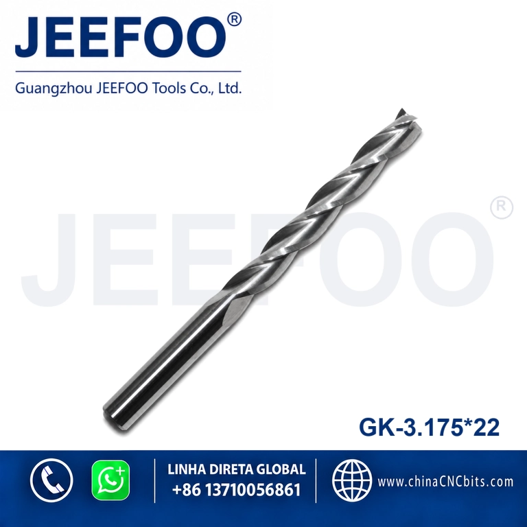 3.175x22 3 Flute End Mill Spiral Bits and Carbide CNC Router Cutters product image