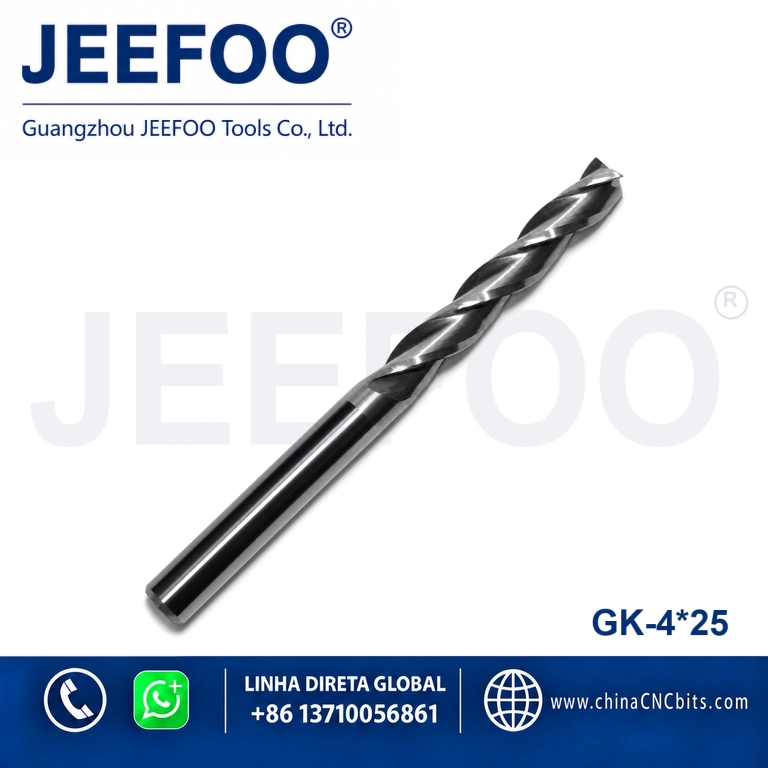 4x25 Three Flute Spiral Engraving Cutters and Carbide Tool Bits for CNC Routing product image