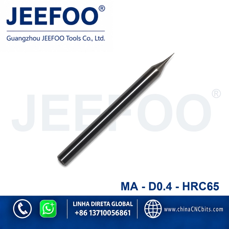 0.4 Solid Carbide Square End Mill for CNC Metal Machining product image