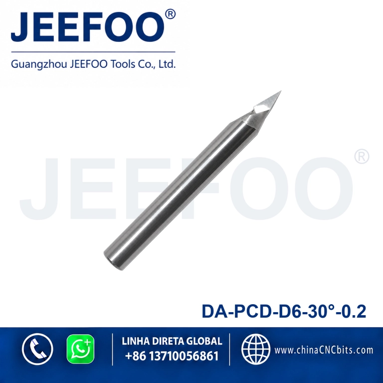 6x30°x0.2 PCD Flat Bottom Engraving Bit product image