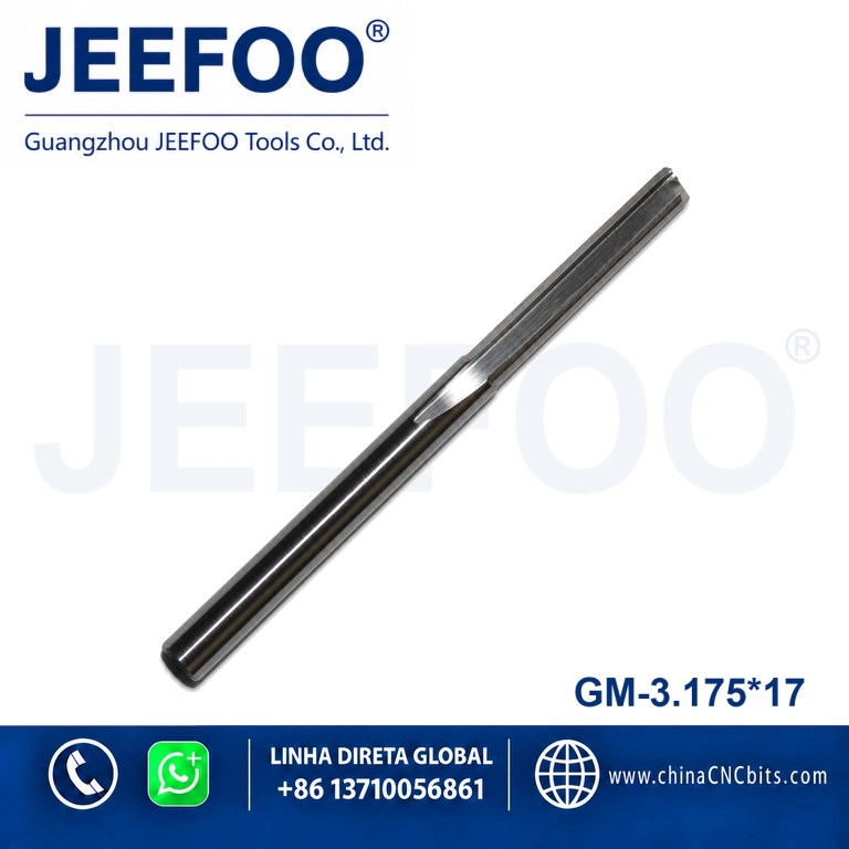 3.175x17 Carbide Tungsten Double Flute Straight Bit milling cutter cnc router bits product image
