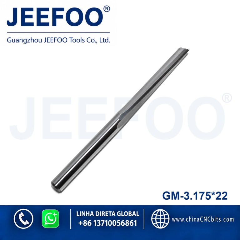 3.175x22 Carbide Tungsten Two Flute Straight Router Bits milling cutter cnc router bits product image