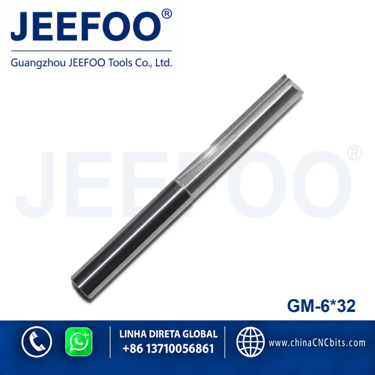 6x32 High Precision Two Straight Flute Milling Bits, No Chipping Engraving Tools for Woodworking product image