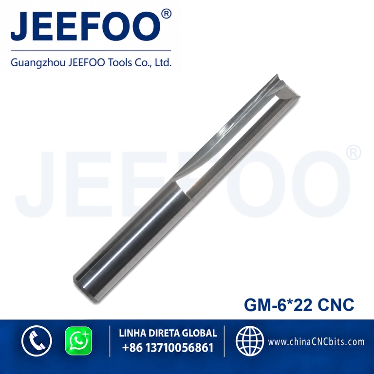 6x22 Wearproof Solid Carbide Bits, Two Straight Flute Structure for Long Service Life product image
