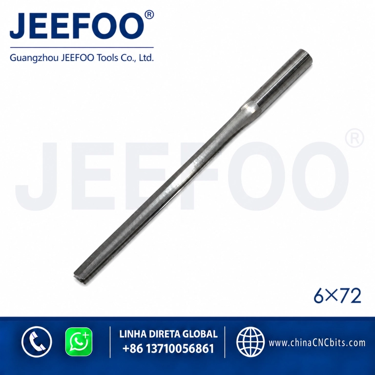 6x72 Long Cutting Edge Two Straight Flute Bit for Deep CNC Milling product image