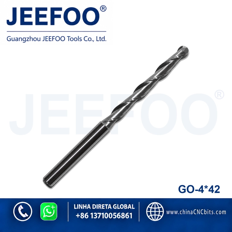 4x42 Double Flute Ball End Mill for Clean 3D Carving product image