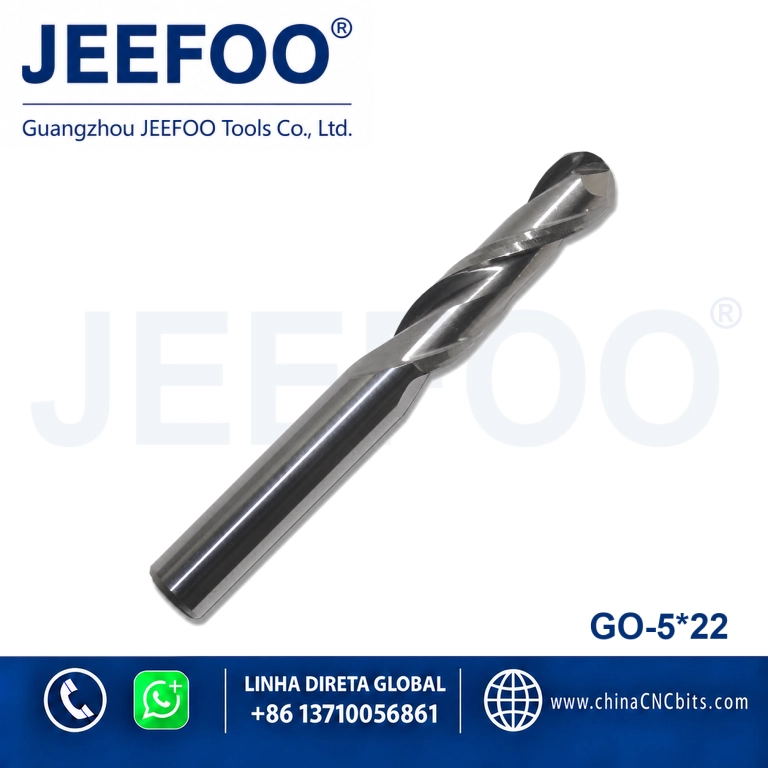 5x22 Tungsten Steel Ball Nose Cutter for Precision CNC Work product image