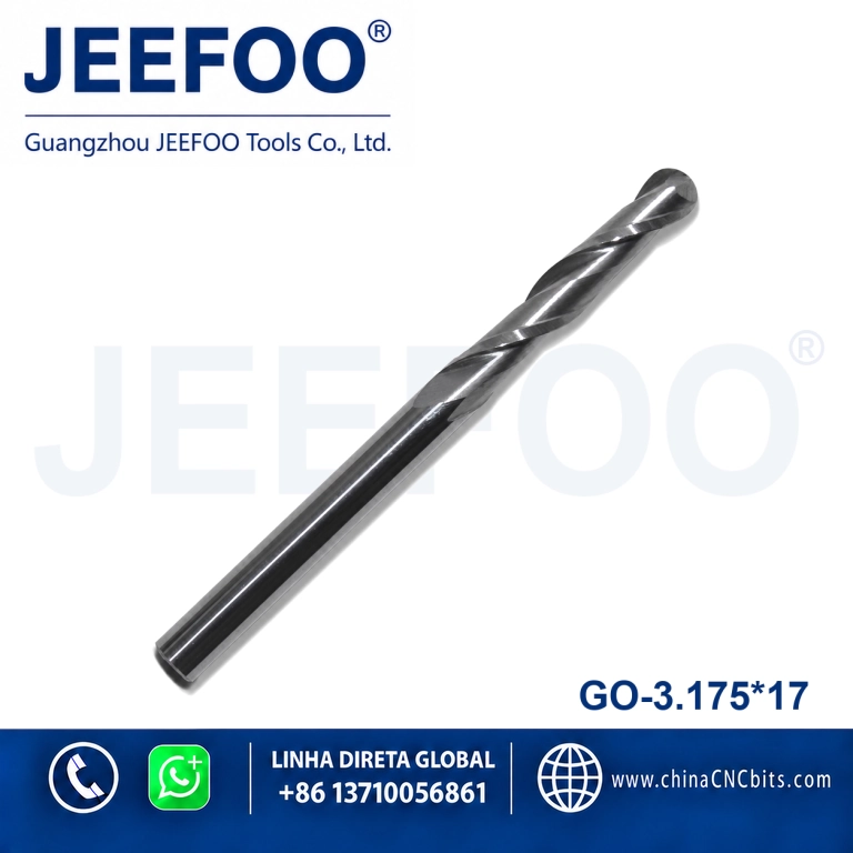 3.175x17 CNC Ball Nose Router Bit for Wood Plastic and MDF product image