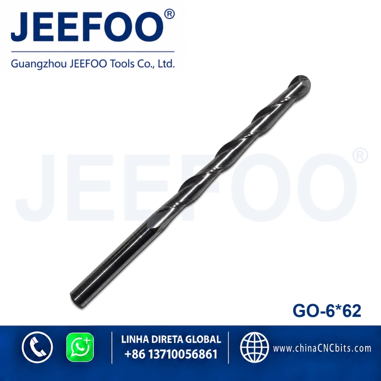 6x62 Solid Carbide Ball Nose Router Bit for Wood and Acrylic product image