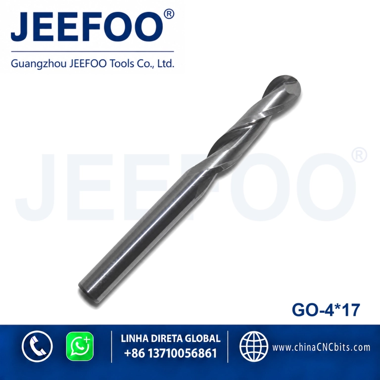 4x17 Double Flute Ball End Mill for Clean 3D Carving product image