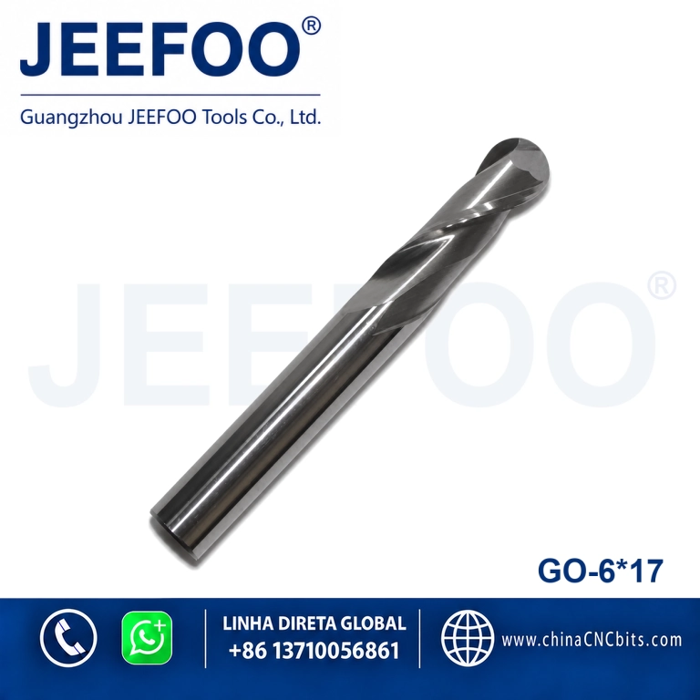 6x17 Solid Carbide Ball Nose Router Bit for Wood and Acrylic product image