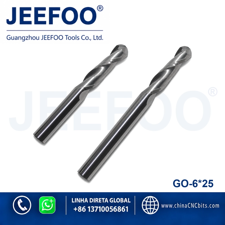 6x25 Solid Carbide Round Nose Router Bit for Detailed Engraving product image