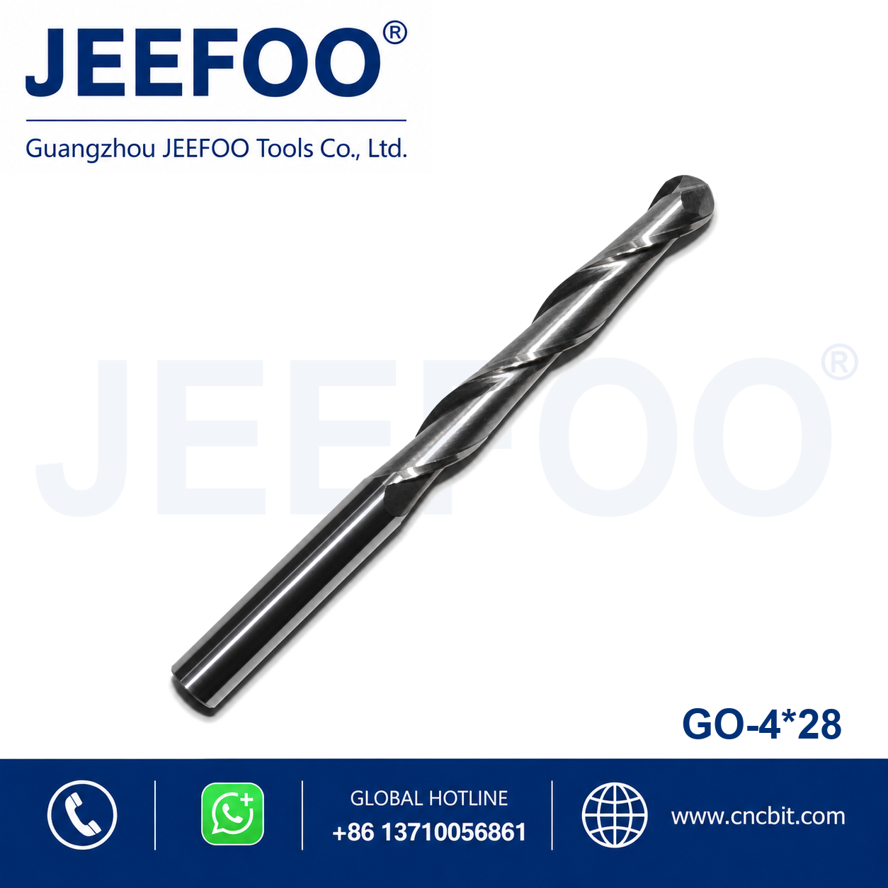 4x28 two flute ball nose end mill