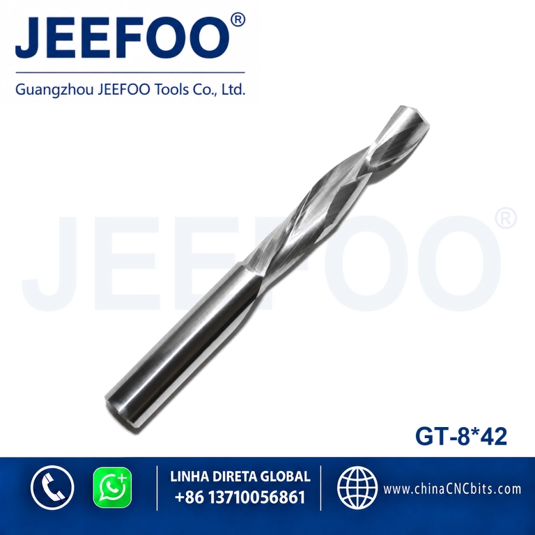 8x42 GT Single Spiral Flute Up Down Cut Milling Cutter – Acrylic Cutting product image